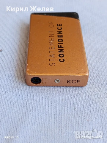 Метална запалка STATEMENT OF CONFIDENCE рядка за КОЛЕКЦИЯ ДЕКОРАЦИЯ 34517, снимка 3 - Запалки - 51105165