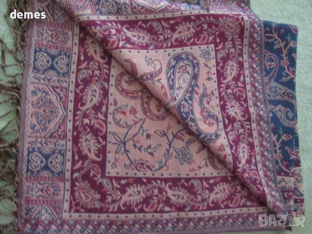 Фин двулицев шал от Маракеш, Мароко, нов, снимка 2 - Шалове - 50260733