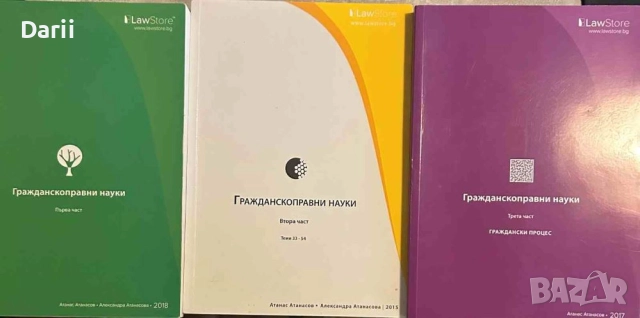 Гражданскоправни науки. Част 1-3- Атанас Атанасов, Гергана Антонова, Александра Константинова