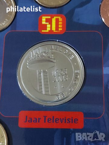 Белгия 2003 - Комплектен банков евро сет от 1 цент до 2 евро + възпоменателен медал, снимка 3 - Нумизматика и бонистика - 45583899