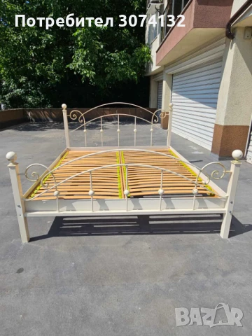 Масивна метална спалня, снимка 5 - Спални и легла - 50715754