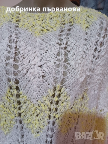 Ръчно плетиво, снимка 2 - Блузи с дълъг ръкав и пуловери - 52406467
