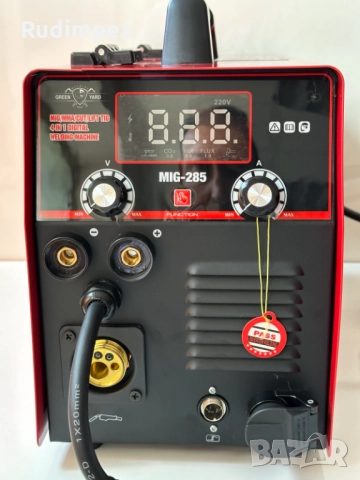 4 в 1, Телоподаващo MIG 285A, Инверторен Електрожен MMA 285A, Аргон LIFT TIG, Плазма за рязане 40А, снимка 5 - Други машини и части - 52719679