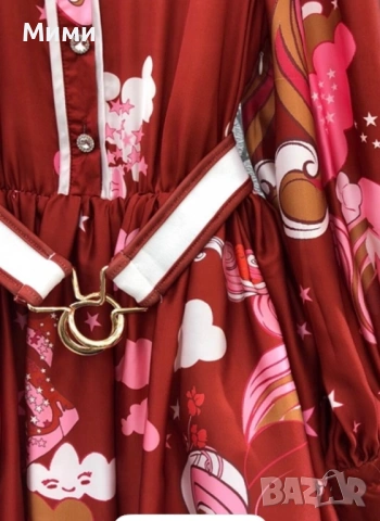 Страхотна Рокля- модел, материя като коприна, снимка 2 - Рокли - 53668926