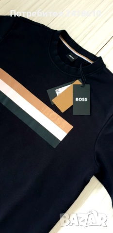 Hugo Boss Soleri 06 Cotton Мens Size M НОВО! ОРИГИНАЛ! Мъжка Блуза Суичър