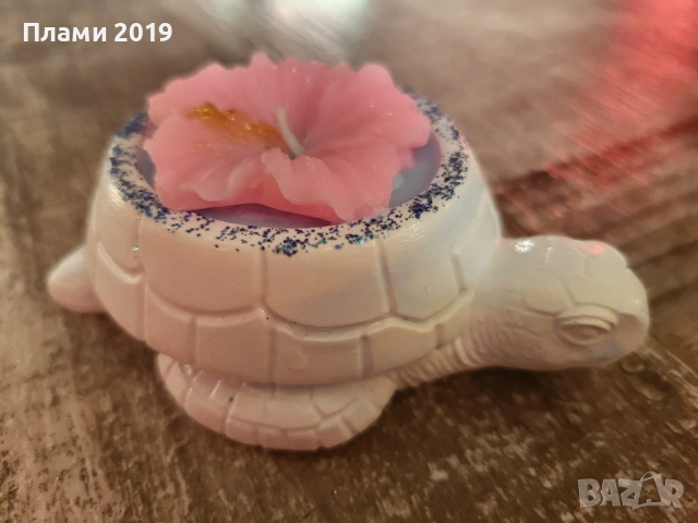 Ръчно изработена керамика с ароматна свещ , снимка 6 - Декорация за дома - 53641356