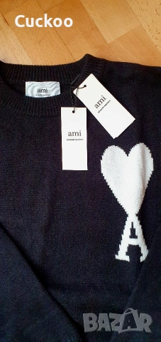 пуловер AMI PARIS alexandre mattiussi, нов, снимка 2 - Пуловери - 53046998