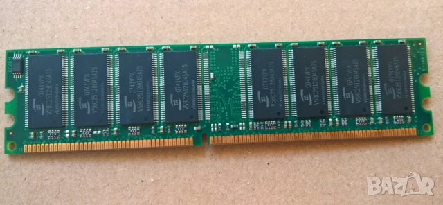 Kingston 1GB DDR1 400Mhz PC3200 ram настолен компютър, снимка 2 - RAM памет - 51446765