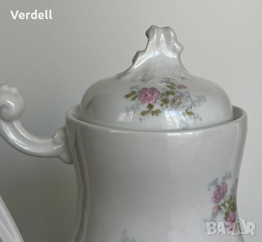 Страхотен порцеланов чайник, Baudour Fuisseaux произведен преди 1918 година. , снимка 4 - Антикварни и старинни предмети - 45509113