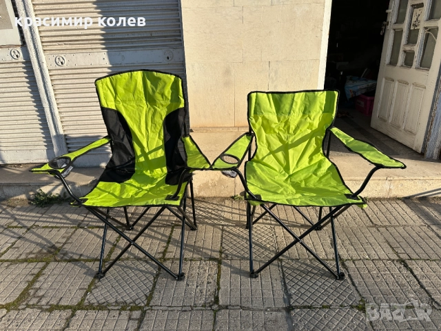 2 броя сгъваеми нови къмпинг стола