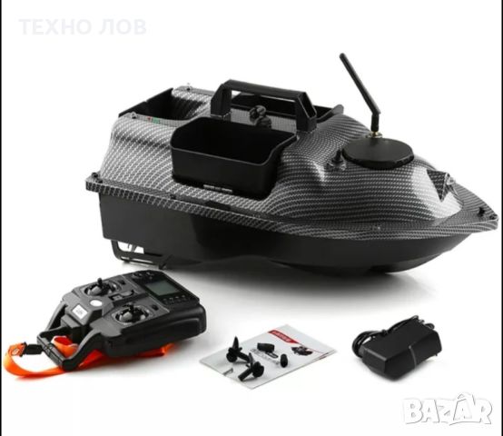 Лодка за захранка карбонова 40 точков GPS Bait Boat,12000mа,сак,зарядно за кола,допълните перки, снимка 2 - Стръв и захранки - 46598215