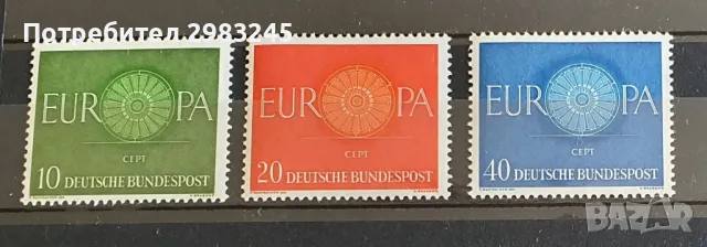 Германия 1960, снимка 1 - Филателия - 47211255