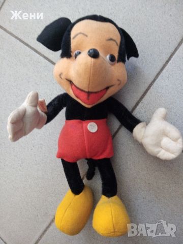 Рядък стар оригинален немски Мики Маус Mickey Mouse Bigo Bello Schuco, снимка 1 - Плюшени играчки - 46342105