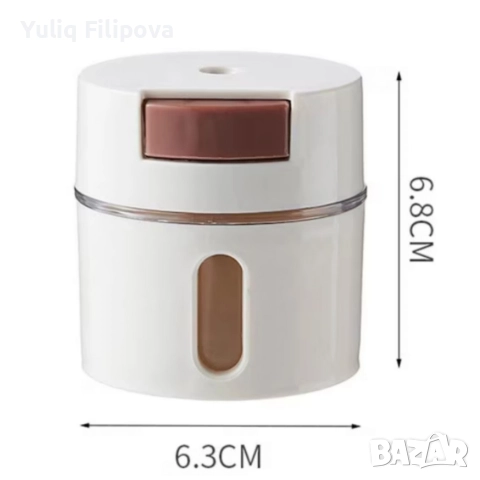 Магнитни стъклени буркани за подправки 6 бр, снимка 3 - Други - 52772708