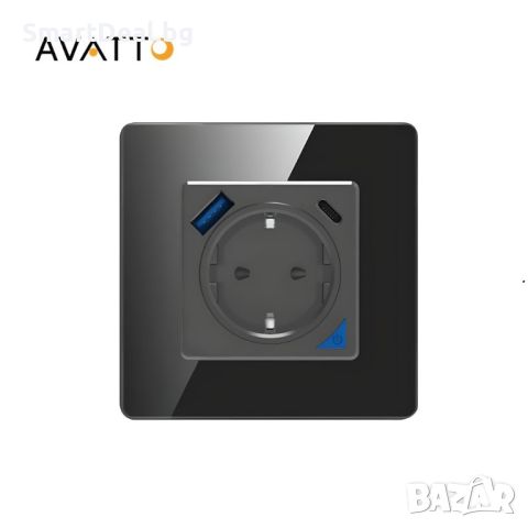 AVATTO N-WOT10-USB-B Интелигентен стенен контакт – 16A EU, снимка 1 - Друга електроника - 45783499