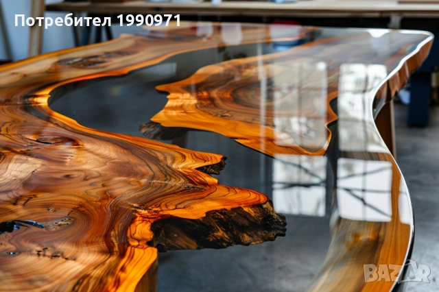 Маси от уникална дървесина и смола по поръчка, снимка 13 - Маси - 53729224