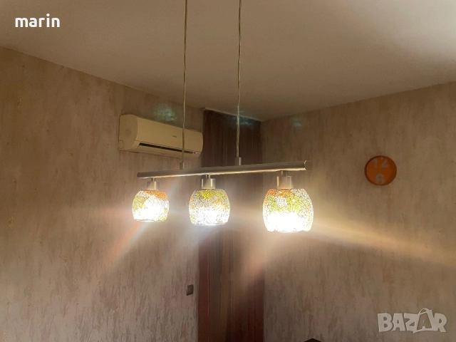 Продавам комплект полилеи, абажури, снимка 10 - Лампи за таван - 52424914