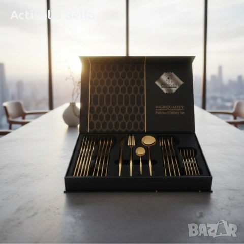 Комплект ножове Voltz с мраморно покритие и стойка – Стил, острота и удобство за перфектна кухня 5OV, снимка 3 - Прибори за хранене, готвене и сервиране - 53221507