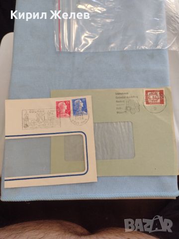 Два стари пощенски пликове с марки и печати редки за КОЛЕКЦИЯ ДЕКОРАЦИЯ 26489, снимка 1 - Филателия - 46170228