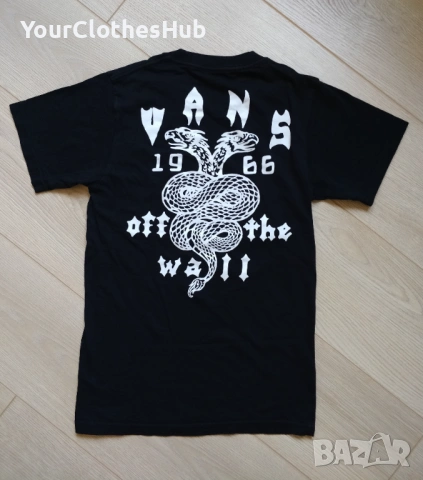 Vans 1966 Off The Wall Black Serpent Snake XS size Дамска тениска