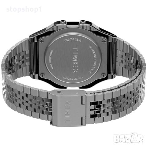 Часовник Timex T80 34 mm – сребрист цвят с Pride Ranbow и гривна от неръждаема стомана, снимка 2 - Мъжки - 45728603