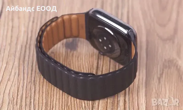 Кожена каишка с магнит за Apple Watch ULTRA/SE2/SE/9/8/7/6/5/4/3, снимка 10 - Каишки за часовници - 49456435