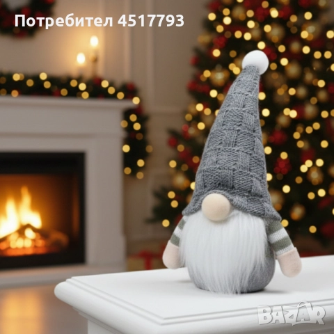 Плюшена коледна играчка – уютна украса за дома, снимка 3 - Коледни подаръци - 52578766