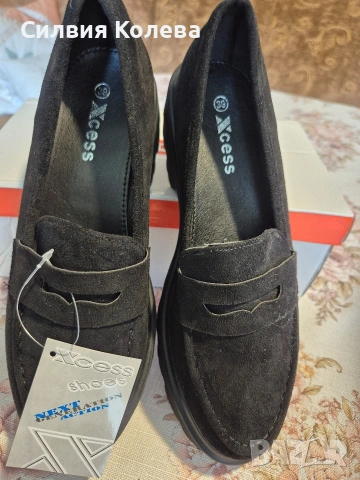Черни мокасини 39 номер , снимка 4 - Дамски ежедневни обувки - 54293137