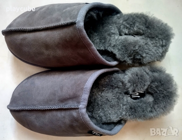 Мъжки домашни чехли - Естествена кожа - N 43/44, снимка 2 - Мъжки чехли - 52150251