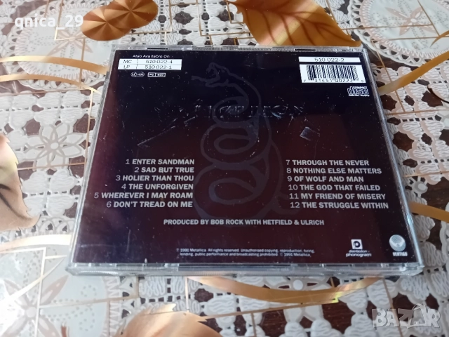 Metallica - Black Album, снимка 4 - CD дискове - 52098931