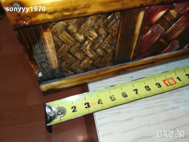 ПЛЕТЕНА РЕТРО КУТИЯ ЗА КОЛЕКЦИЯ 0509250942LCHERY, снимка 4 - Антикварни и старинни предмети - 51612130
