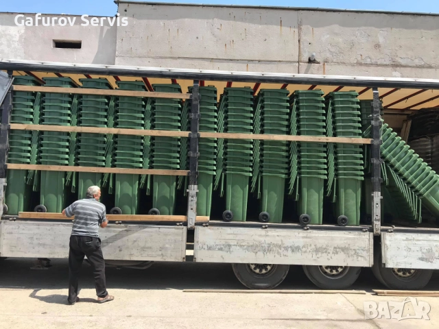 Пластмасова кофа на колела 120–240 л с капак – HDPE, устойчива и удобна, снимка 4 - Друго - 52388927