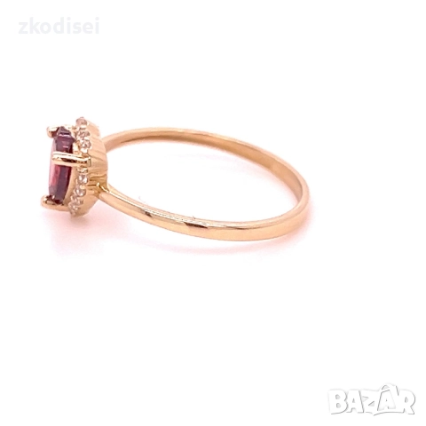 Златен дамски пръстен 1,50гр. размер:54 14кр. проба:585 модел:34472-5, снимка 3 - Пръстени - 52008720