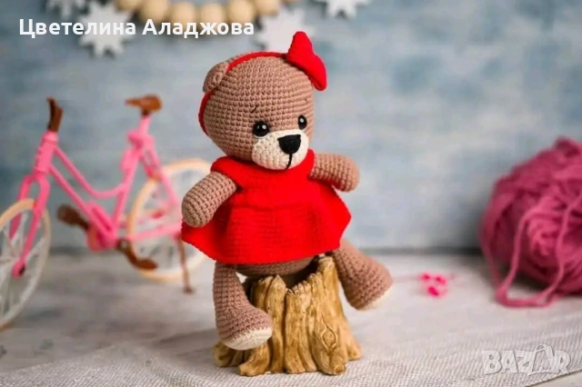 Плетена играчка на една кука 