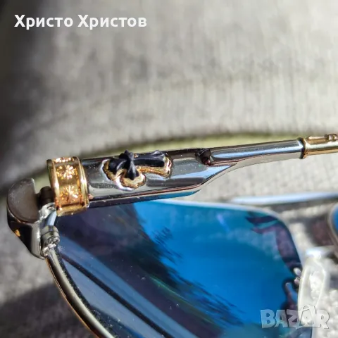 TOP PROMO!!!Мъжки луксозни слънчеви очила Chrome Hearts Buek BK 63/12-130, снимка 8 - Слънчеви и диоптрични очила - 45567388