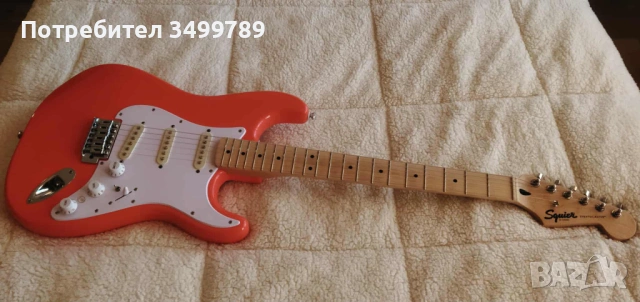 Squier Stratocaster + Eric Clapton Mid Boost kit, снимка 4 - Китари - 53667525