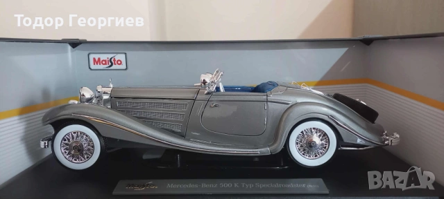 Mercedes 500k Maisto 1:18, снимка 2 - Колекции - 54201198