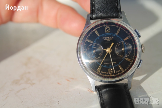 Мъжки ръчен часовник ''Полет Стрела СССР'' хронограф /cal. 3017/, снимка 7 - Мъжки - 52367214