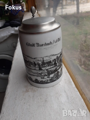 Стара немска халба за бира KPM, снимка 2 - Антикварни и старинни предмети - 53384865