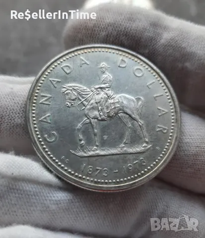 Лот от 5 сребърни монети Canada dollar: 1972,1973, 1982, 1985, 1990, снимка 3 - Нумизматика и бонистика - 48067168