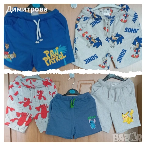 лот къси панталони размер 5-6г 116см