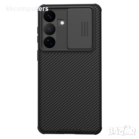 NILLKIN Camshield Pro за Samsung S26+ - PC+TPU, Плъзгащо капаче за камера, Черен, Вкл. Протектор