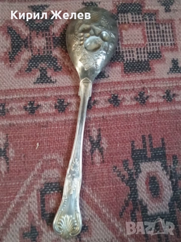 Колекционерска посребрена лъжица 53734, снимка 6 - Прибори за хранене, готвене и сервиране - 53436799