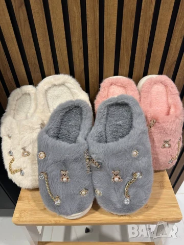 пухени пантофи, снимка 3 - Пантофи - 50741949