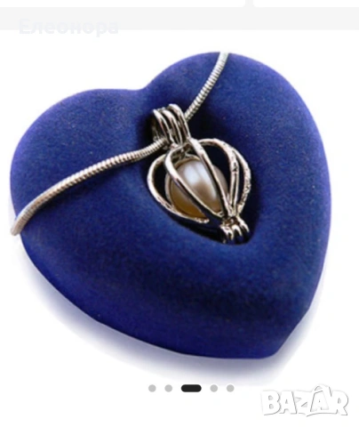 Колие с перла изненада в истинска мида , снимка 4 - Колиета, медальони, синджири - 53611454