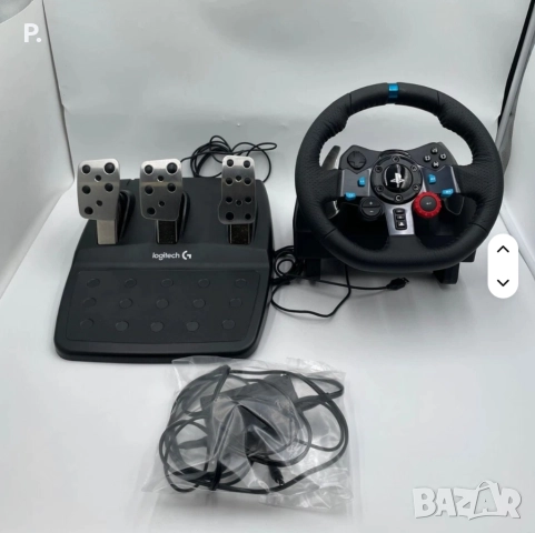 Logitech G29 комплект волан с педали за playstation и компютър , снимка 2 - Аксесоари - 52949873