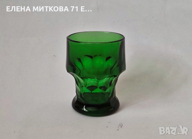 Масивен италиански сервиз от изумруденозелено стъкло, снимка 7 - Сервизи - 52777336