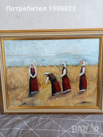 Голяма маслена картина , снимка 3 - Картини - 50734960