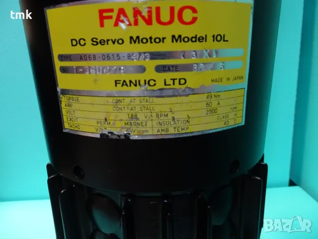 Сервомотор FANUC A06B-0615-B343 DC servo motor model 10L, снимка 3 - Резервни части за машини - 47461743