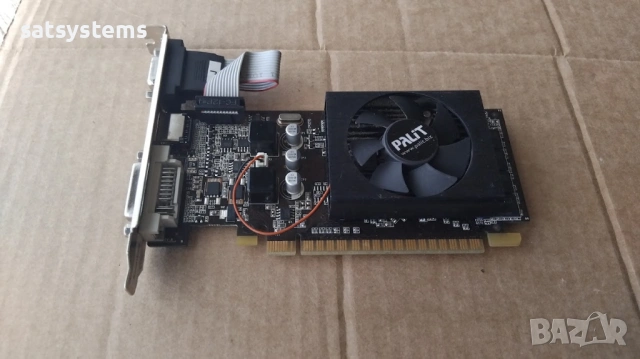Видео карта NVidia GeForce Palit GT610 HDMI 2048MB GDDR3 64bit PCI-E, снимка 5 - Видеокарти - 53853938